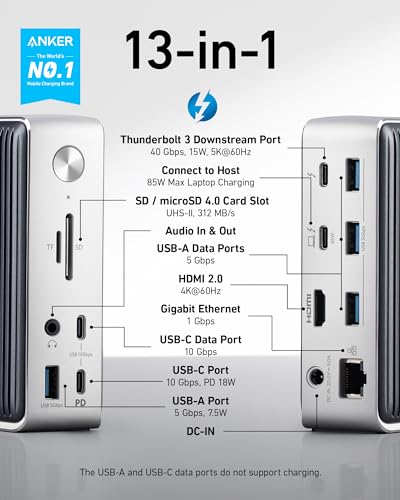 Anker 577 Thunderbolt 3 Docking Station (13-in-1)