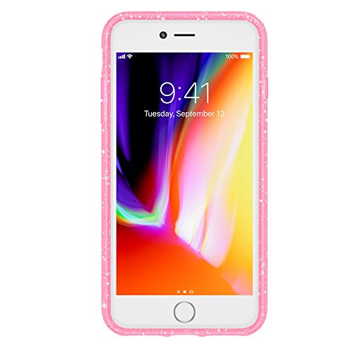 Speck Presidio Glitter iPhone 8 Plus/7 Plus/6 Plus Case (Bella Pink/Gold)