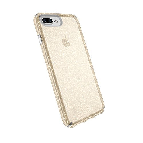 Speck Presidio Glitter iPhone 8/7/6 Plus Case – Gold Glitter/Clear