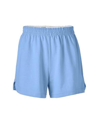 Soffe Girls' Authentic Cheer Shorts, Light Blue (X-Small)