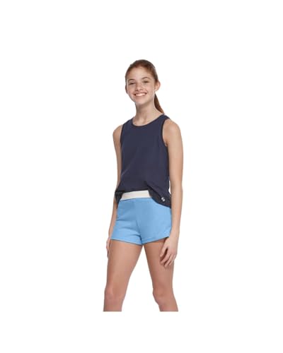 Soffe Girls' Authentic Cheer Shorts, Light Blue (X-Small)