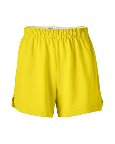 Soffe Girls' Authentic Cheer Shorts, Pop Yellow (X-Large)