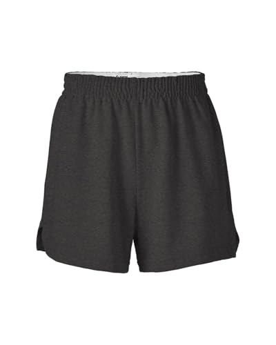 Soffe Girls' Authentic Cheer Shorts, Team Black Heather (Large)