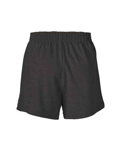 Soffe Girls' Authentic Cheer Shorts, Team Black Heather (Medium)