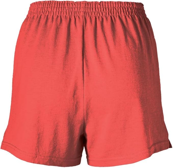 Soffe Women’s Junior Authentic Cheer Short – Fiery Coral (Large)