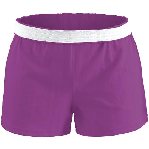 Soffe Women’s Junior Authentic Cheer Short – Fuchsia Rose Heather (Large)