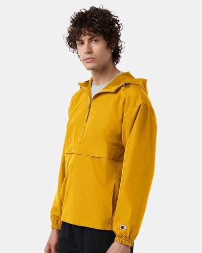 Champion CO200 Packable Quarter-Zip Jacket (Gold, Medium)