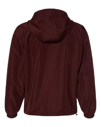 Champion CO200 Packable Quarter-Zip Jacket (Maroon, Large)