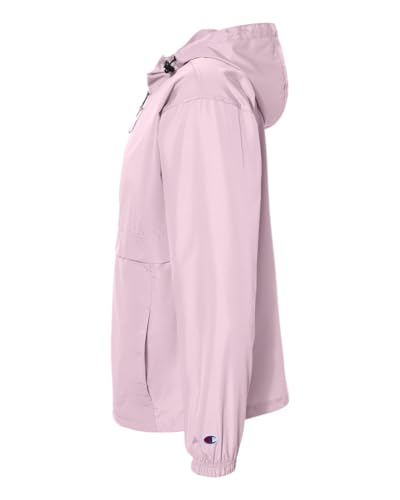 Champion CO200 Packable Quarter-Zip Jacket (Pink Candy, X-Large)