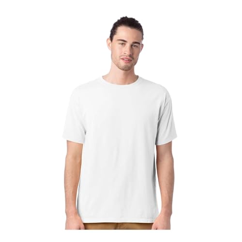 Hanes ComfortWash Youth White T-Shirt (Large) – Garment-Dyed Cotton