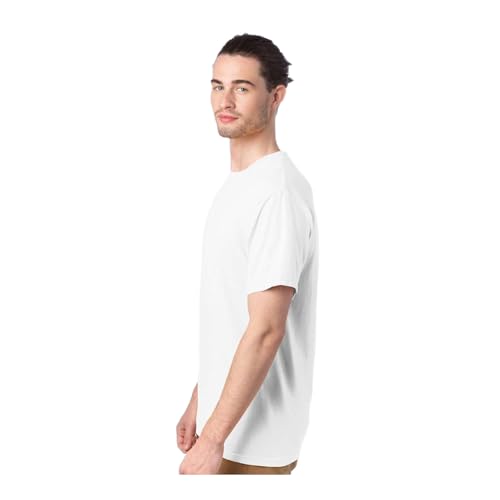 Hanes ComfortWash Youth White T-Shirt (Large) – Garment-Dyed Cotton