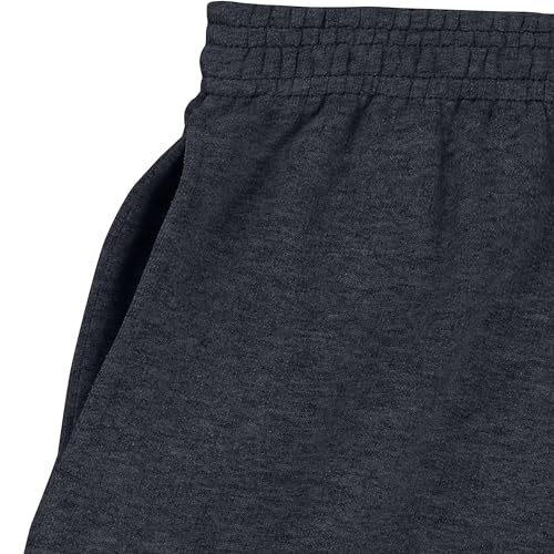 Hanes Boys’ EcoSmart Open Leg Sweatpants, Slate Heather (Large)