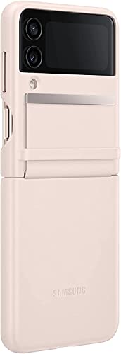 Galaxy Z Flip4 Leather Cover Flap (Peach) – Samsung Official