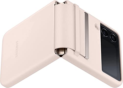 Galaxy Z Flip4 Leather Cover Flap (Peach) – Samsung Official