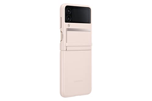 Galaxy Z Flip4 Leather Cover Flap (Peach) – Samsung Official