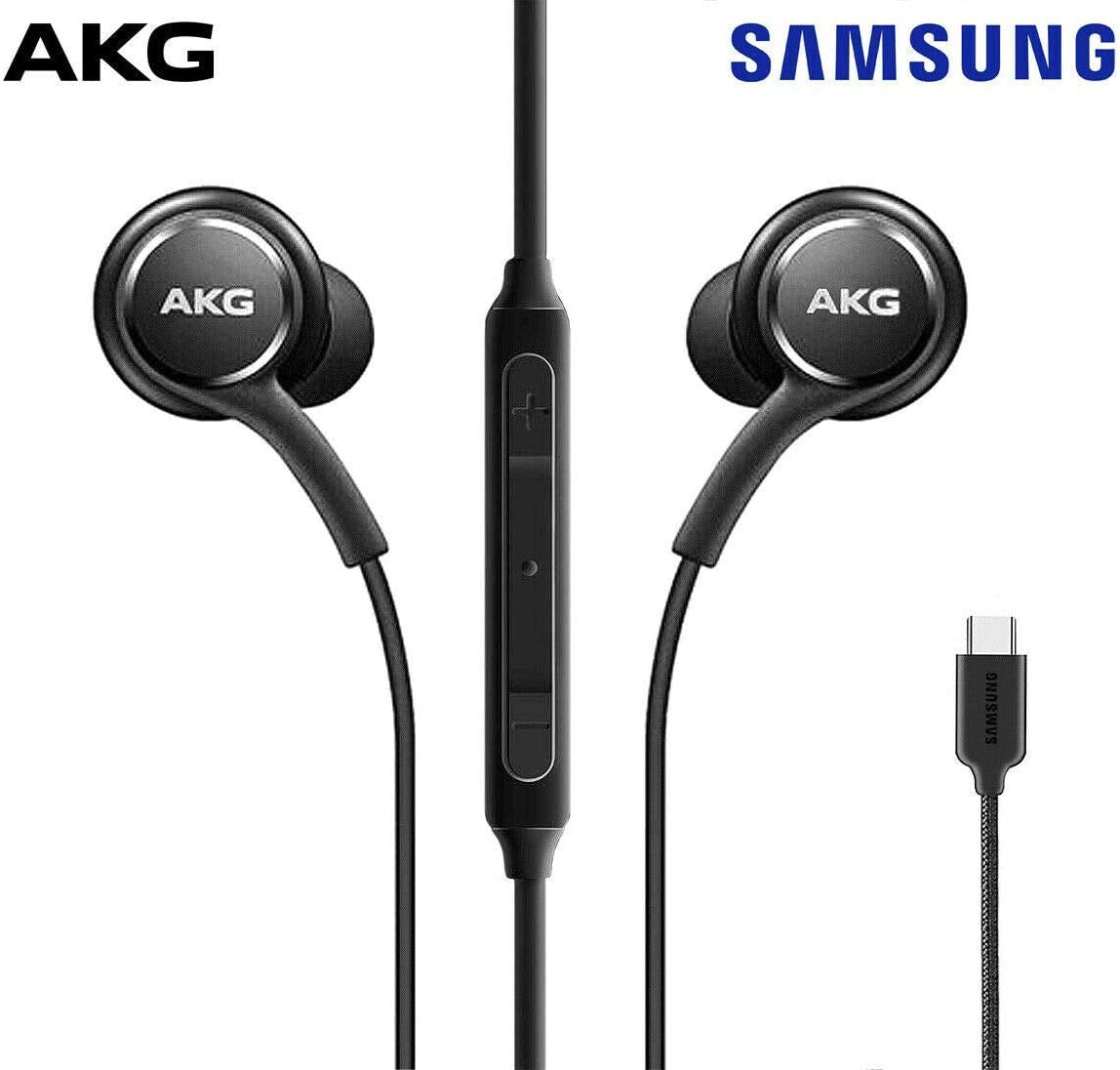 ElloGear OEM Earbuds for Samsung Galaxy S10 (AKG) – Type-C, Black