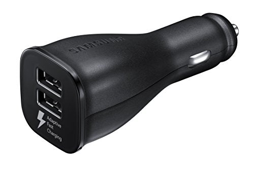 Samsung Dual Port Adaptive Fast Car Charger + USB-C Cable (Black)