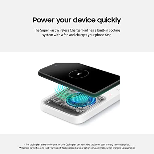 Samsung 15W Wireless Charger Duo w/ USB-C Cable (White, 2022)