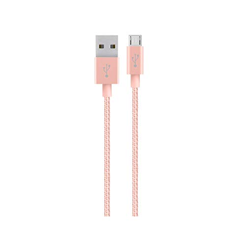 Belkin Mixit Metallic Charger Bundle (4ft Micro USB, Rose Gold)