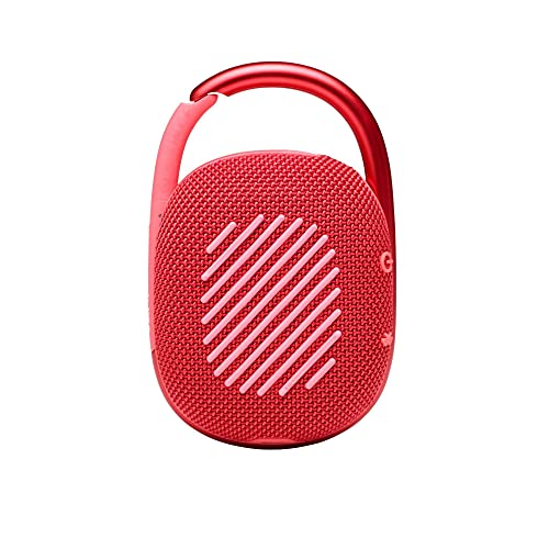 JBL Clip 4 Portable Mini Bluetooth Speaker (Red, Renewed)