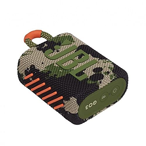 JBL Go 3 Waterproof Bluetooth Speaker (Camo, Renewed)