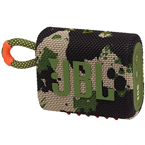 JBL Go 3 Waterproof Bluetooth Speaker (Camo, Renewed)