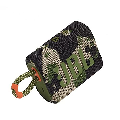 JBL Go 3 Waterproof Bluetooth Speaker (Camo, Renewed)