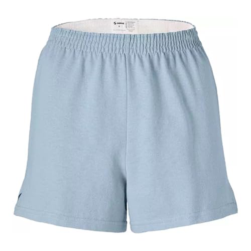 Soffe Women’s Junior Authentic Cheer Short (Blue Fog, Medium)