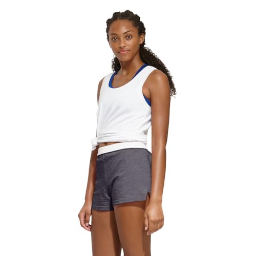 Soffe Women’s Junior Authentic Cheer Short (Gun Metal, Large)