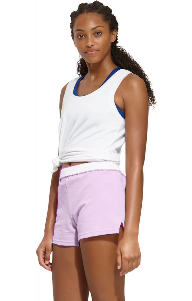Soffe Women’s Junior Authentic Cheer Short (Purple Haze, Medium)
