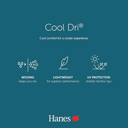 Hanes Women’s Sport Cool Dri Performance Long-Sleeve T-Shirt (Light Blue, Small)