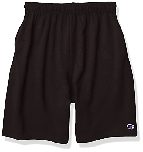 Champion Boys’ Jersey Pocket Short (Black, Large)