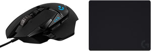 Logitech G502 HERO Gaming Mouse (Refurb) + G240 Pad