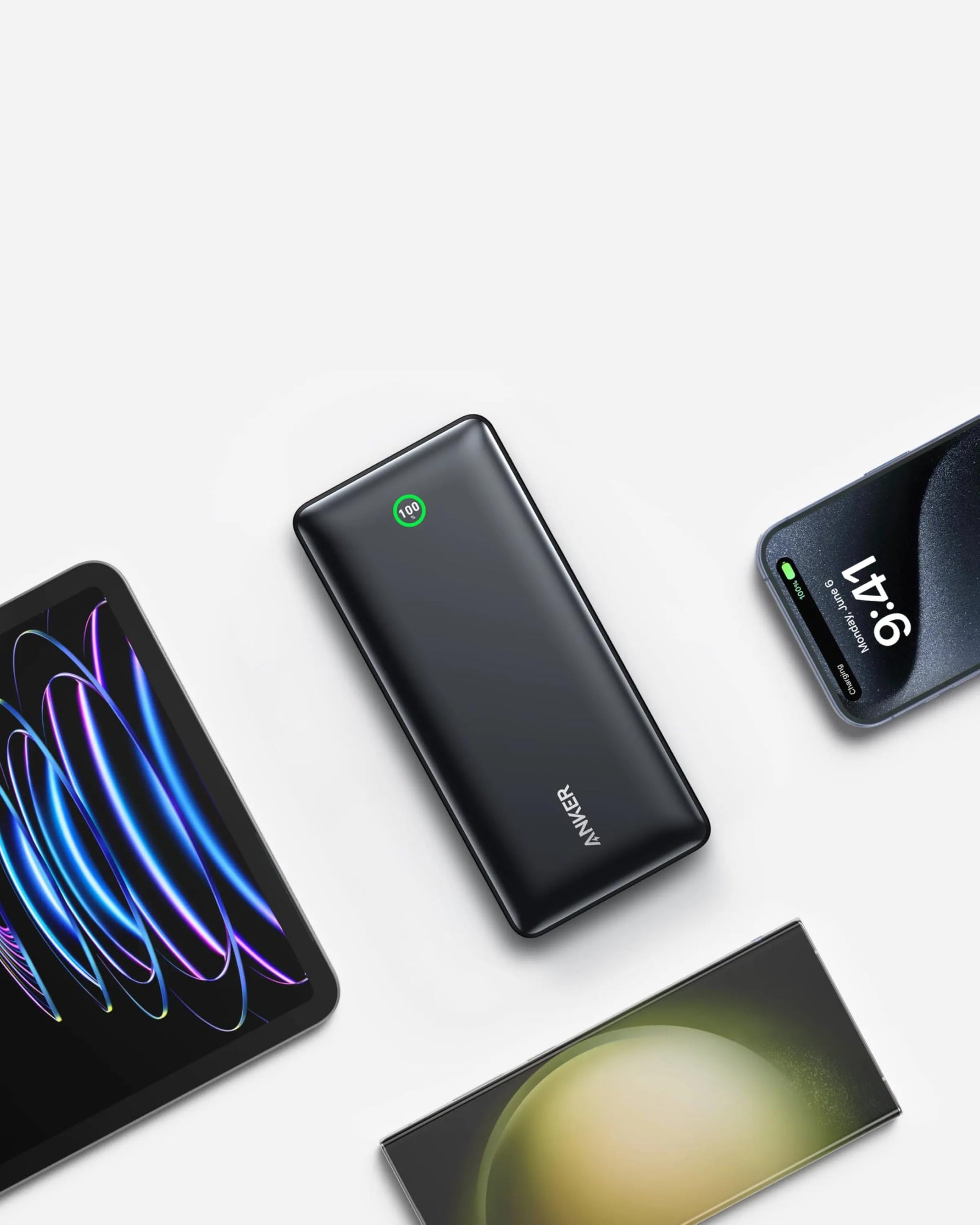 Anker Nano Power Bank 20K - 30W Fast Charging, Built-in USB-C Cable, Ultra-Compact