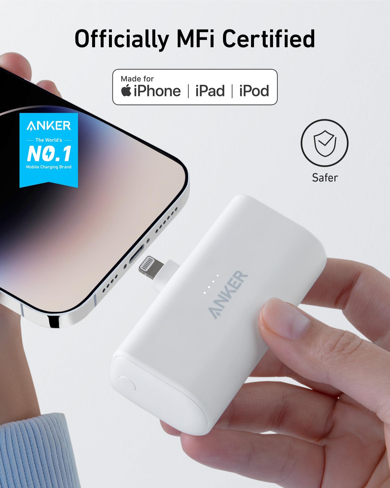 Anker Nano Portable Charger (5,000mAh)  Black
