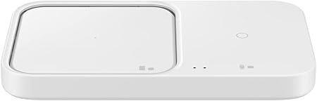 Samsung 15W Wireless Charger Duo w/ USB-C Cable (White, 2022)