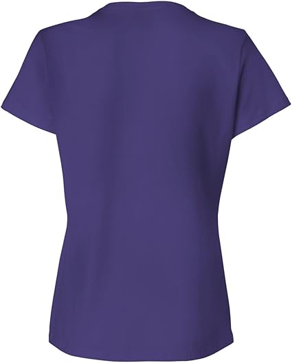 Hanes Women’s Perfect-T (SL04) – 100% Ring-Spun Cotton, 4.5 oz, Pre-Shrunk – Purple, 4XL