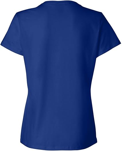 Hanes Women’s Perfect-T (SL04) – 100% Ring-Spun Cotton, 4.5 oz, Pre-Shrunk – Deep Royal, 4XL
