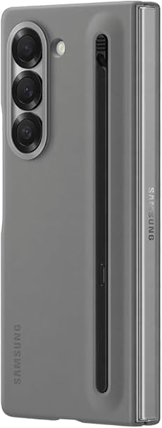 Samsung Galaxy Z Fold6 S Pen Case – Ultra-Slim PC Protective Shell with Integrated S Pen Slot – Gray
