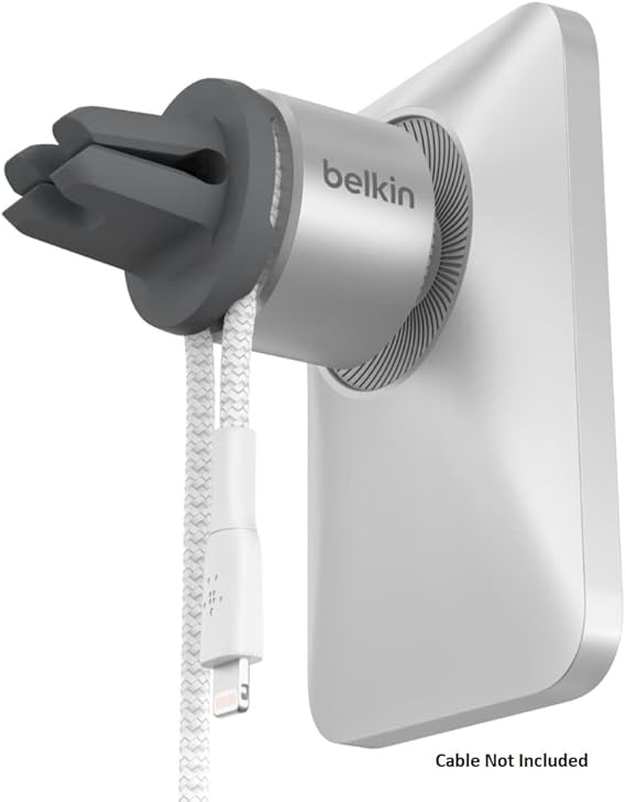 Belkin MagSafe Vent Mount Pro – Car Vent Mount for iPhone (Silver)
