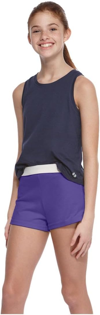 Soffe Girls’ Authentic Cheer Shorts – Cotton Blend Gym & Dance Shorts