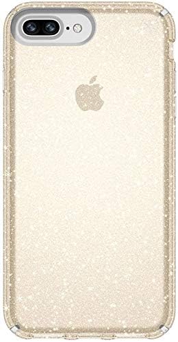 Speck Presidio Glitter iPhone 8/7/6 Plus Case  Gold Glitter/Clear