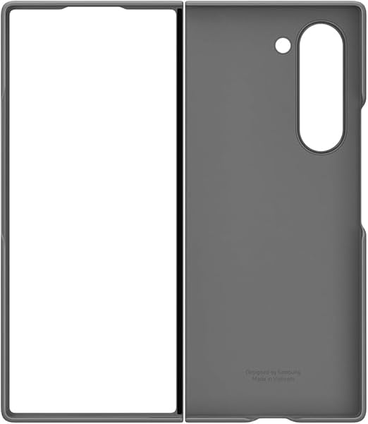 Samsung Galaxy Z Fold6 S Pen Case – Ultra-Slim PC Protective Shell with Integrated S Pen Slot – Gray