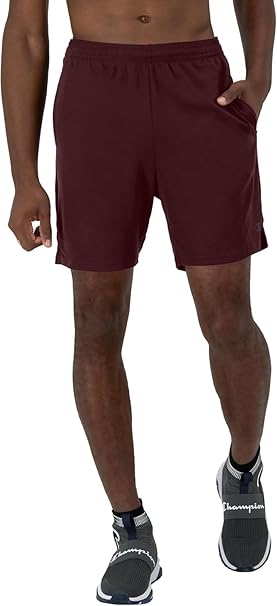 Champion Men’s Sport Shorts – Lightweight Breathable Mesh, Moisture-Wicking, 9" Inseam, Side Pockets, Elastic Waist
