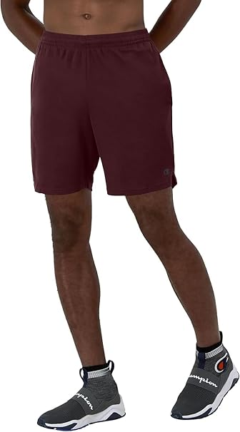 Champion Men’s Sport Shorts – Lightweight Breathable Mesh, Moisture-Wicking, 9" Inseam, Side Pockets, Elastic Waist