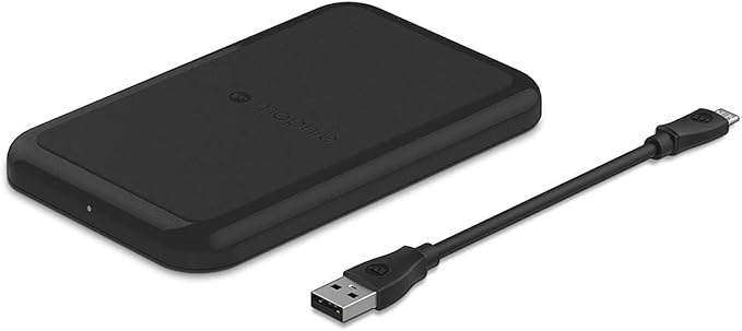 Mophie Charge Force Wireless Charging Pad – Qi Charger for iPhone & Qi-Enabled Devices, Black