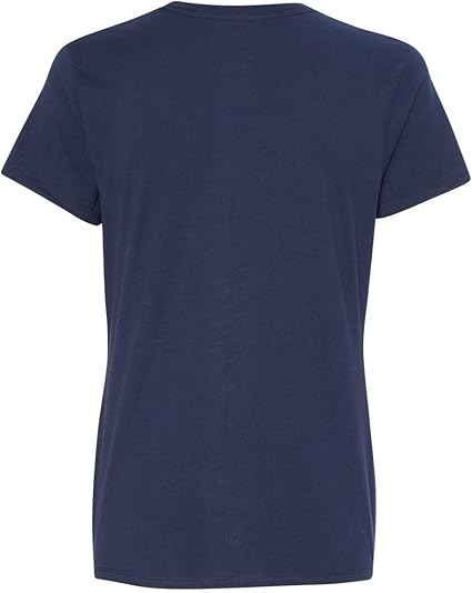 Hanes Women’s Perfect-T (SL04) – 100% Ring-Spun Cotton, 4.5 oz, Pre-Shrunk – Navy, 4XL