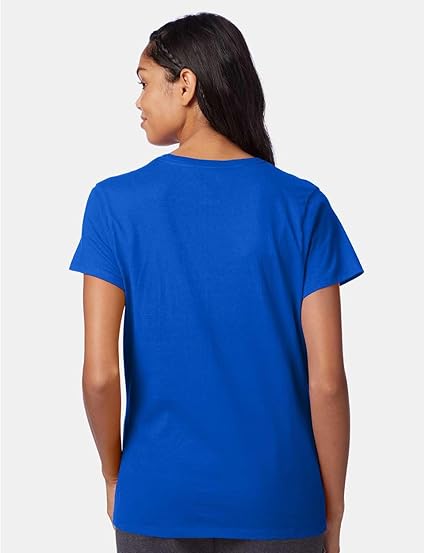 Hanes Women’s Perfect-T (SL04) – 100% Ring-Spun Cotton, 4.5 oz, Pre-Shrunk – Deep Royal, 4XL
