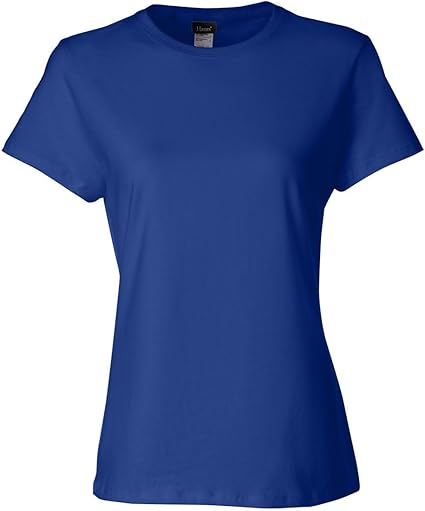 Hanes Women’s Perfect-T (SL04) – 100% Ring-Spun Cotton, 4.5 oz, Pre-Shrunk – Deep Royal, 4XL