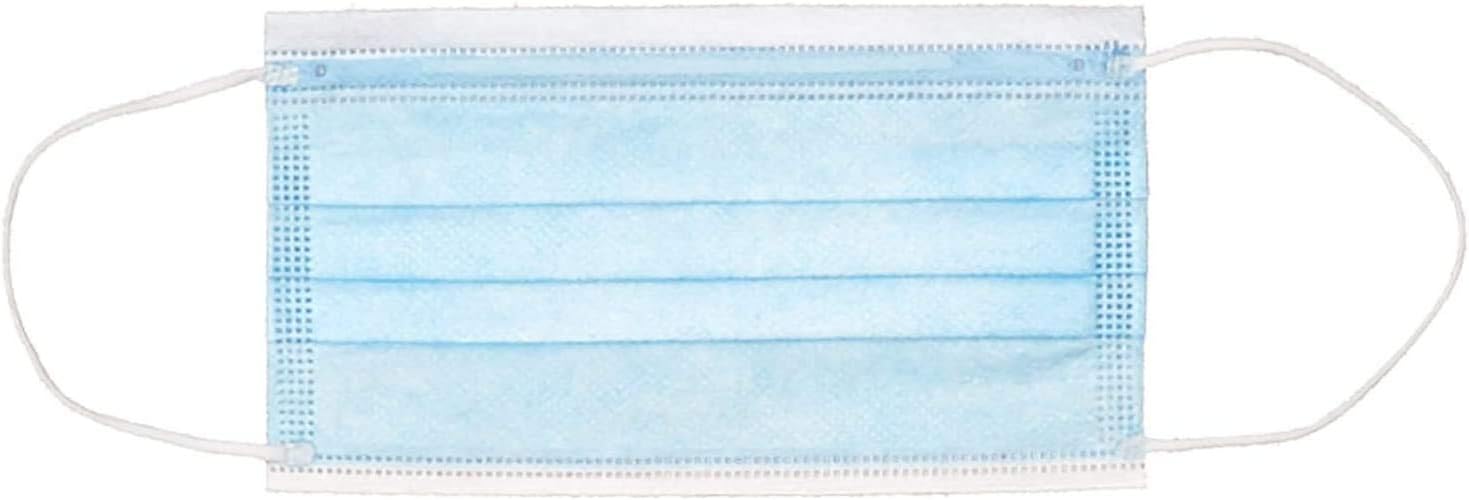 Disposable Face Masks – 3-Ply Breathable Protective Masks with Earloops, Single Use, 50 Pack